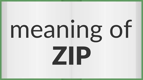 zip meaning.